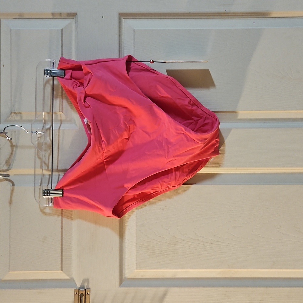 CALIA HIGH RISE SIDE TWIST BOTTOM: PINK HEAT: NEW WITH TAGS: SIZE 1X